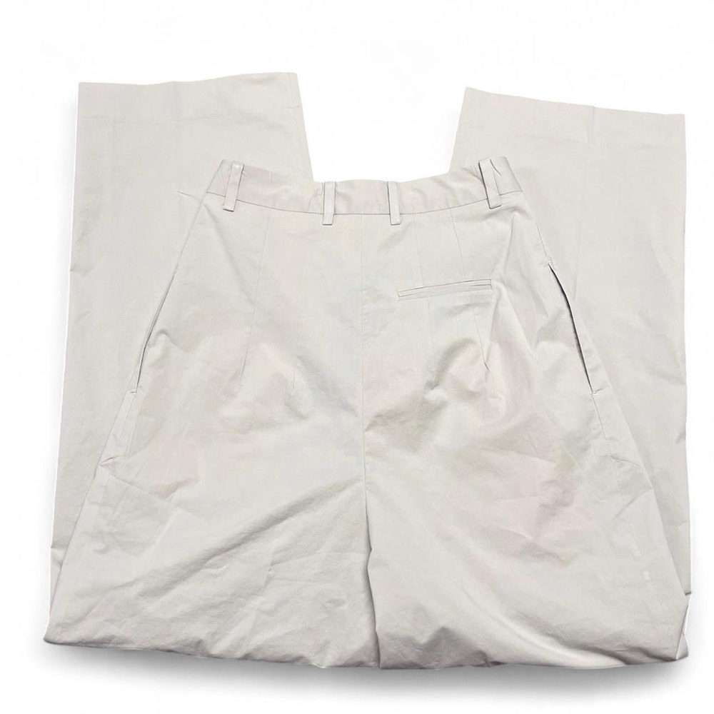 The Frankie Shop Wide-Leg Pleated Trousers - Beige - Picture 4 of 7